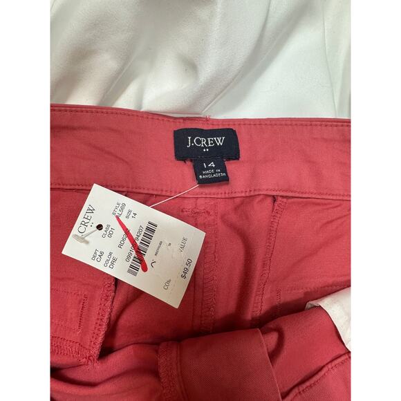Re-Imagined by J Crew Classic Twill Chino Shorts Salmon 14 - Picture 13 of 14